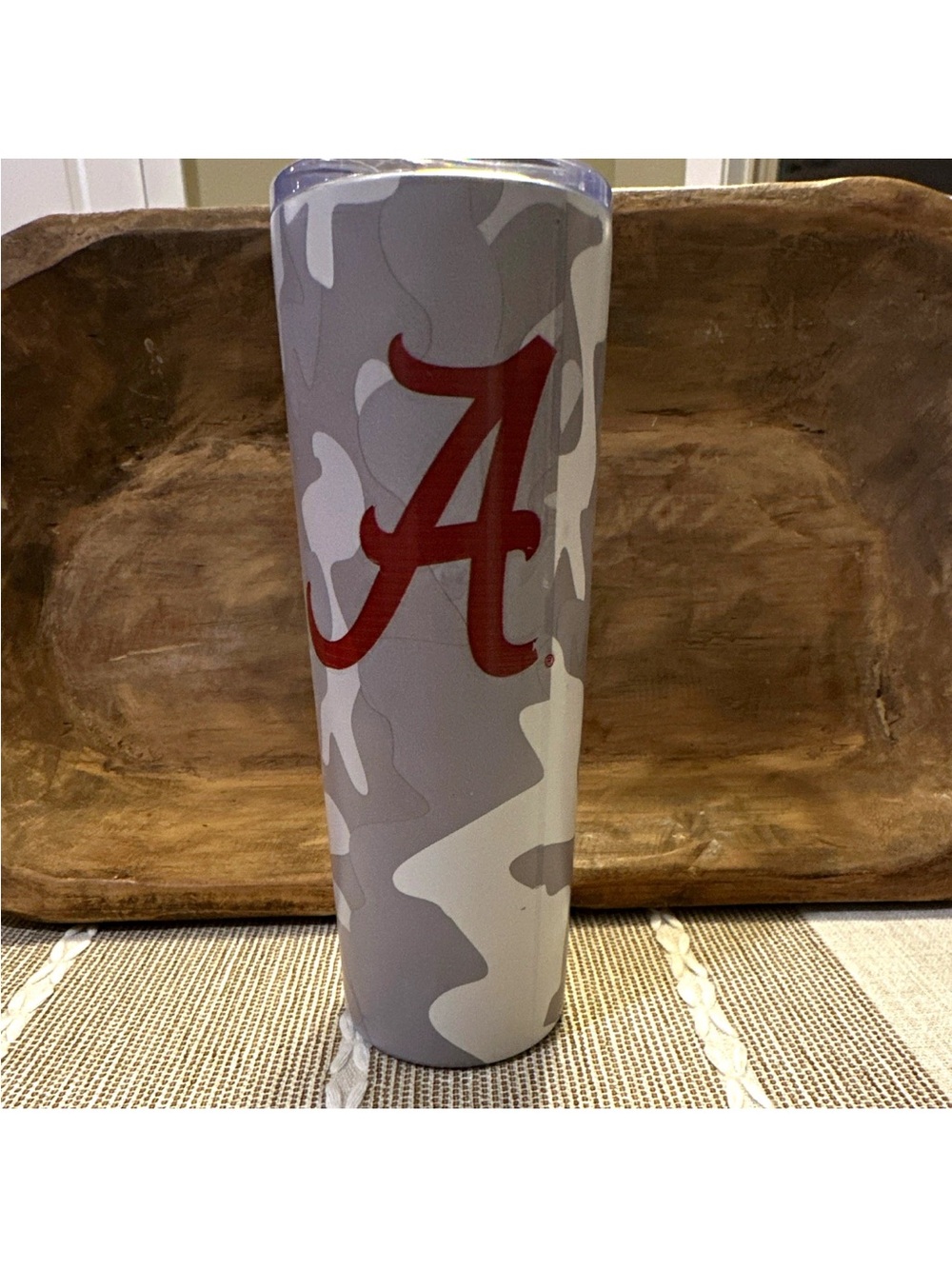 Official Logo Brands Alabama Crimson Tide 20 oz Camo Stainless Steel Tumbler